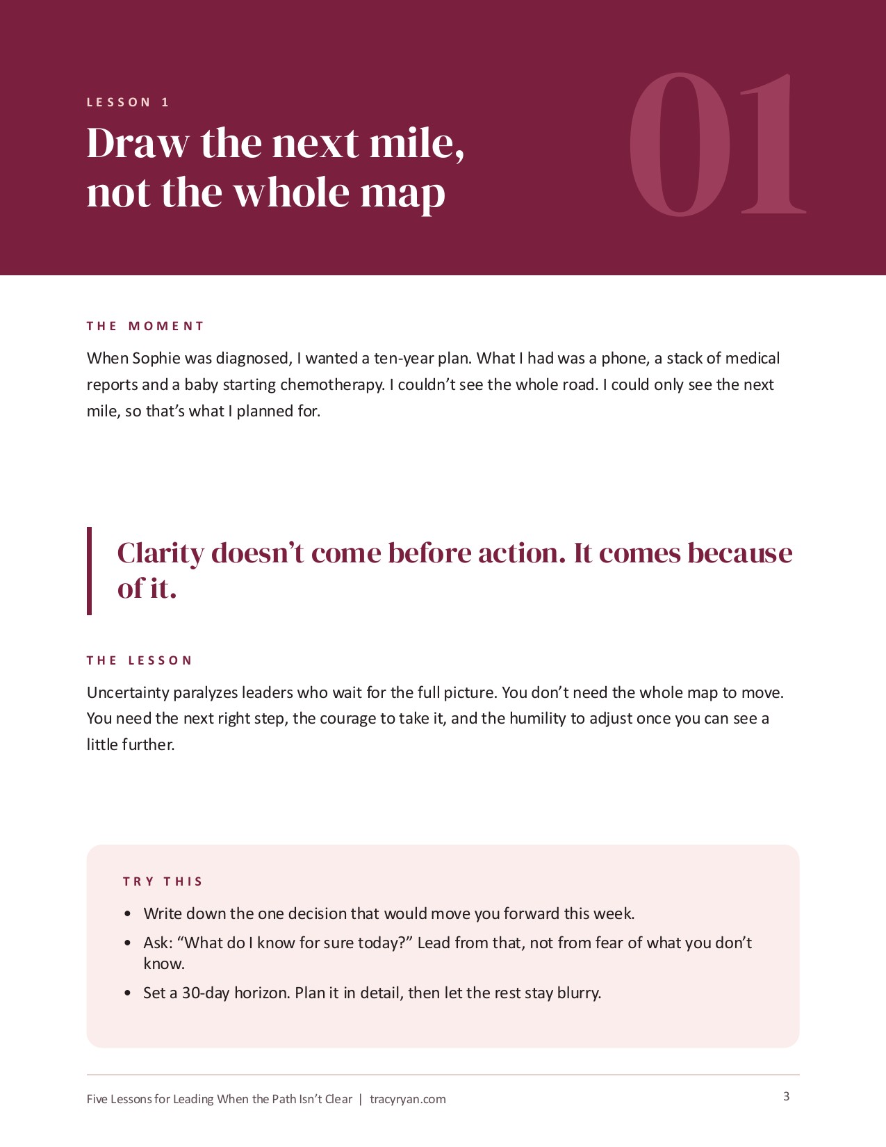 Five Lessons for Leading When the Path Isn’t Clear, page 3